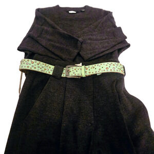 DKNY Vintage gray wool 2 piece sweater and pant set M